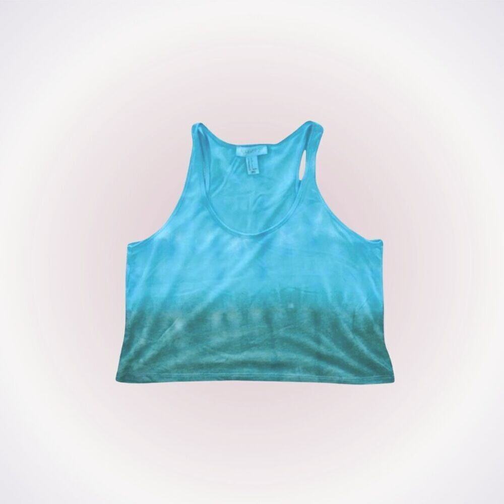 Forever 21 Blue & Green Tie-Dye Tank Top | Sz S